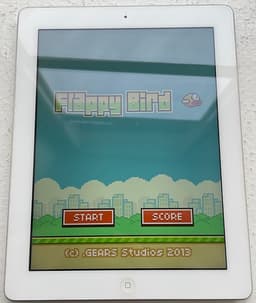 Apple iPad 4 16 GB Wi-Fi med Flappy Bird installerat - modell MD513KS/A
