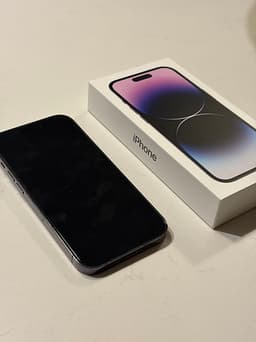 iPhone 14 Pro - Fint skick men sprucken baksida