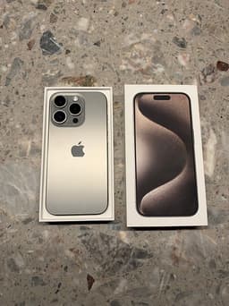 iPhone 15 Pro 128 GB – repfri med originalkartong