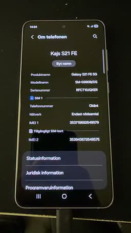 Samsung Galaxy S21 FE 5G mobil 128 GB