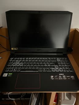 Acer Nitro 5 gaming laptop 15,6" svart intel core, i5 GTX 1660 ti