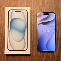 Apple iPhone 15 mobil 128 GB ljusblå