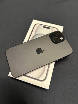 Apple iPhone 15 smartphone 128 GB svart