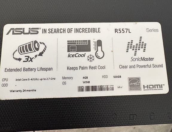 Asus R5 15"