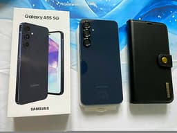 Samsung galaxy A55 i utmärkt skick med tillbehör