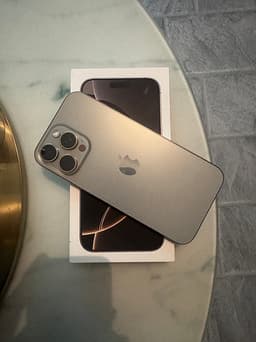 IPHONE 16. PRO MAX 256GB 5G NATURAL TITANIUM 100%BATTERIhÄLSA