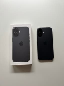 iPhone 16 256 GB – Svart – Mycket bra skick