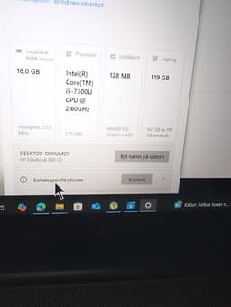HP EliteBook 830 G5 Laptop Intel Core i5 16 GB RAM 119 GB SSD