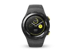 Huawei Watch 2 [inkl. Sportarmband grau WiFi only] 45mm Kunststoffgehäuse schwarz