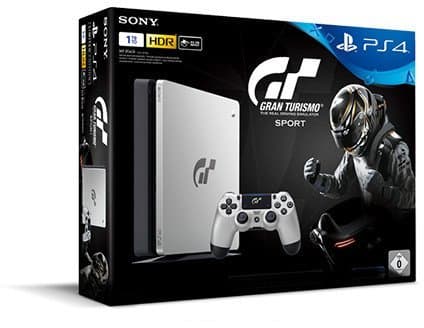 Sony PlayStation 4 1TB Gran Turismo Sport Edition [inkl. Gran Turismo Sport + 1 DualShock Controller] grau/schwarz