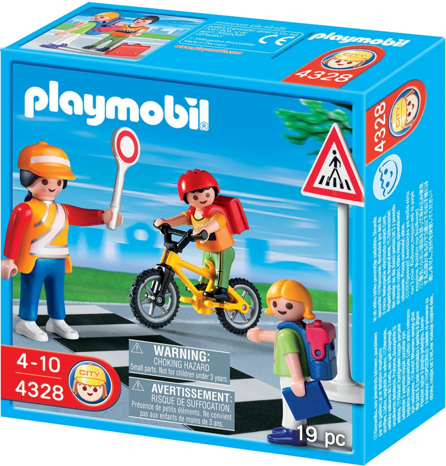 Playmobil 4328 - Schulweghelferin mit Kindern