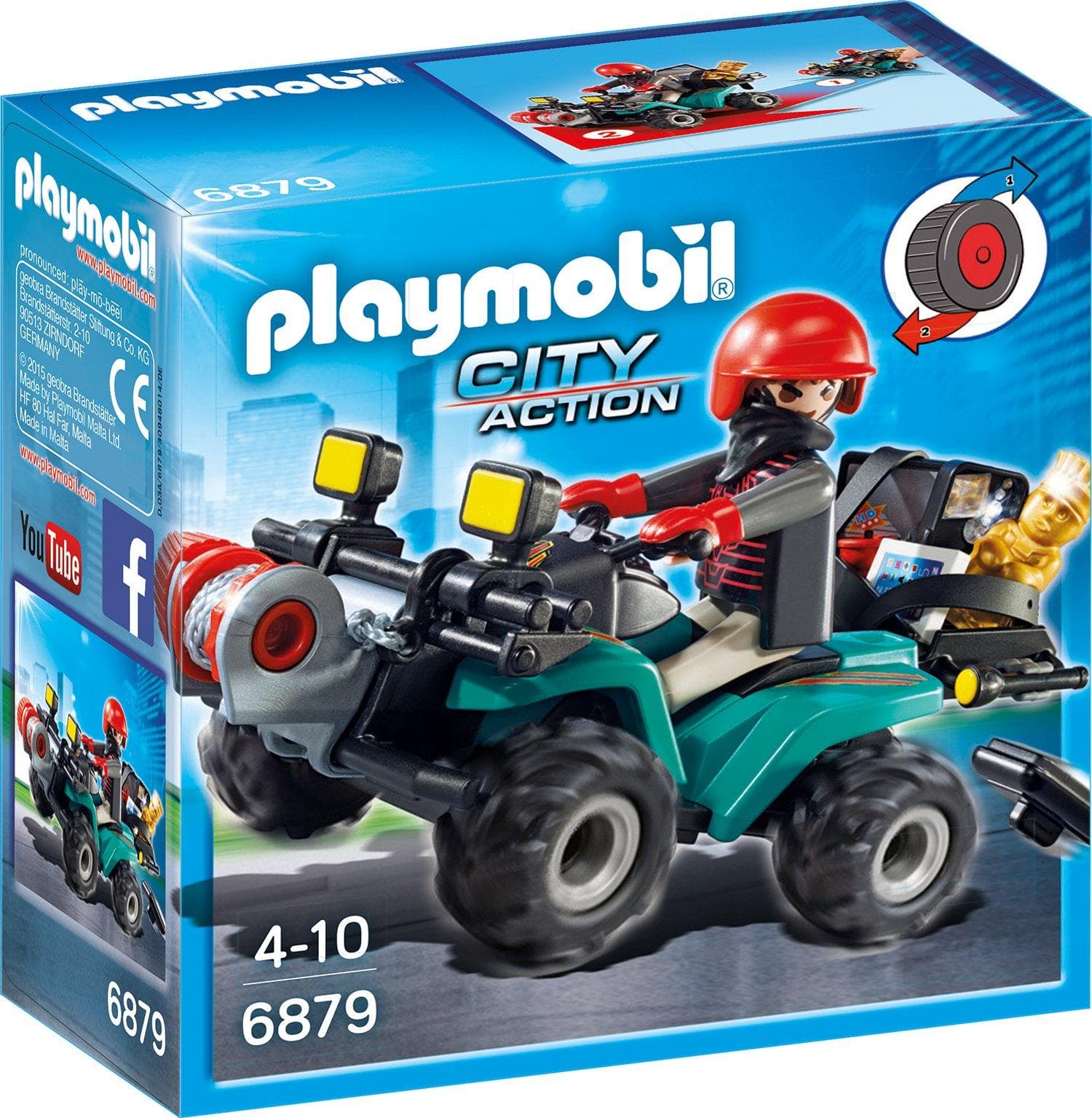 Playmobil 6879 - Ganoven-Quad mit Seilwinde