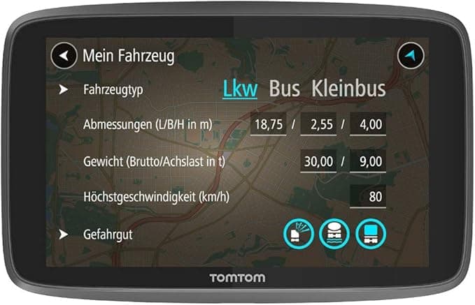 TomTom Go Professional 520 [5" 45 Länderkarten Lifetime für LKW] schwarz