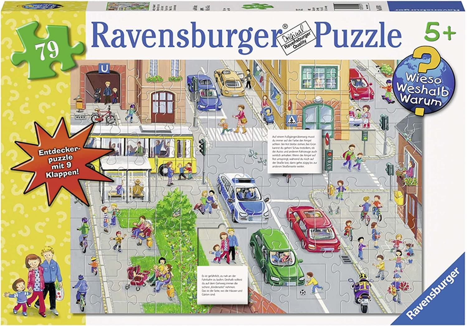 Ravensburger 05507 Puzzle - WWW Wieso? Weshalb? Warum?: Achtung im Straßenverkehr! [79 Teile]