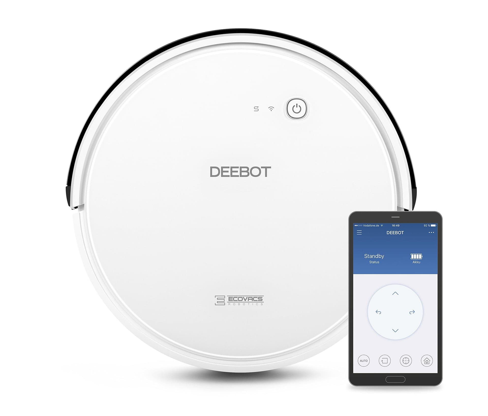 Ecovacs Robotics Deebot 600 [110 Minuten 052 Liter 25 Watt] weiß