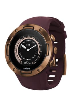 Suunto 5 [inkl. Silikonarmband burgund] 46mm Edelstahlgehäuse kupfer