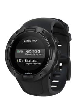 Suunto 5 [inkl. Silikonarmband schwarz] 46mm Edelstahlgehäuse schwarz