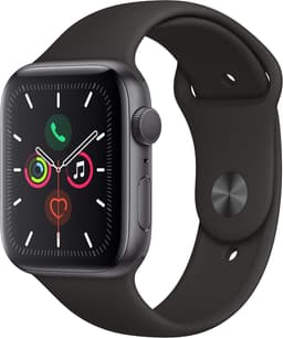 Apple Watch Series 5 [GPS inkl. Sportarmband schwarz] 44mm Aluminiumgehäuse spacegrau