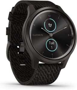 Garmin Vivomove Style [inkl. Nylonarmband schwarz] 42mm Aluminiumgehäuse schwarz