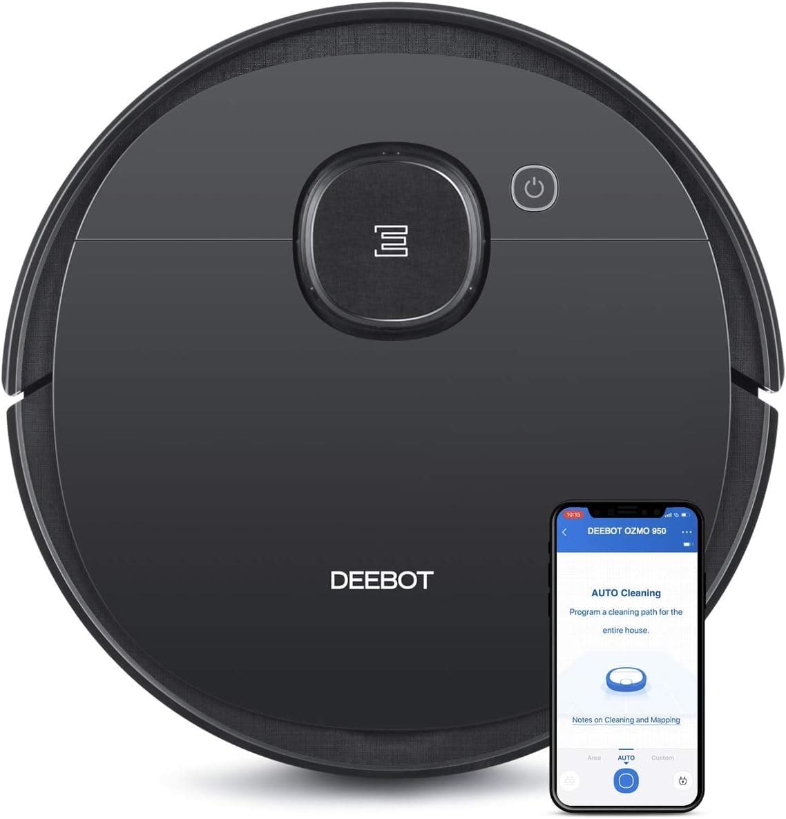 Ecovacs Robotics Deebot Ozmo 950 [200 Minuten 043 Liter 40 Watt] schwarz