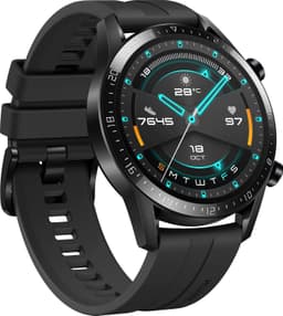 Huawei Watch GT 2 Sport [inkl. Silikonarmband schwarz] 46mm Edelstahlgehäuse schwarz