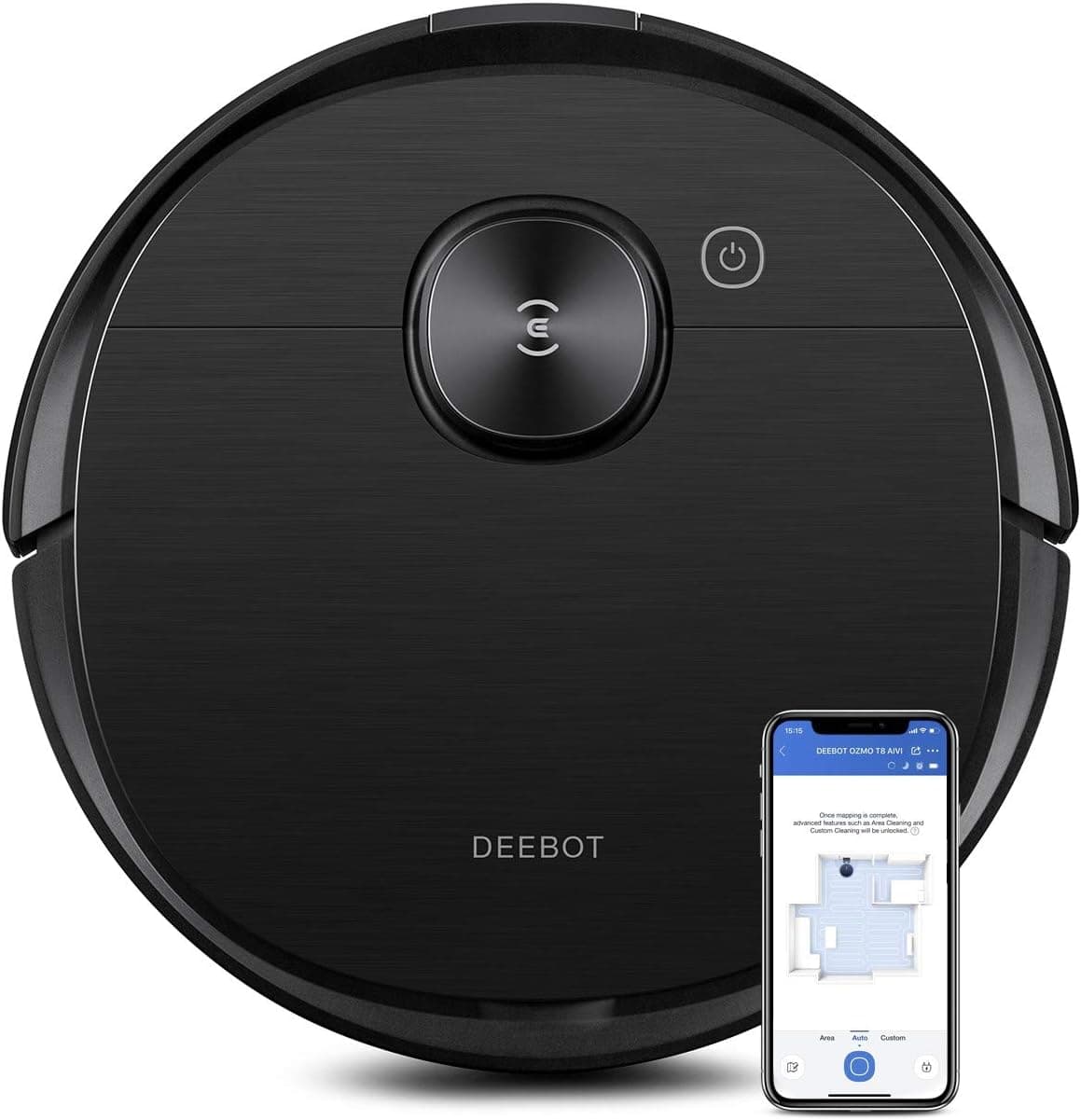Ecovacs Robotics Deebot Ozmo T8 AIVI [180 Minuten 043 Liter] schwarz