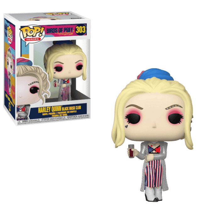 Funko Pop! Heroes 303 - Birds of Prey: Harley Quinn (Black Mask Club)