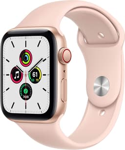 Apple Watch SE [GPS + Cellular inkl. Sportarmband sandrosa] 44mm Aluminiumgehäuse gold
