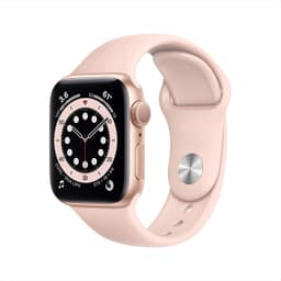 Apple Watch Series 6 [GPS inkl. Sportarmband sandrosa] 40mm Aluminiumgehäuse gold