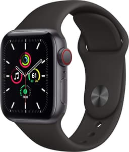 Apple Watch SE [GPS + Cellular inkl. Sportarmband schwarz] 40mm Aluminiumgehäuse spacegrau
