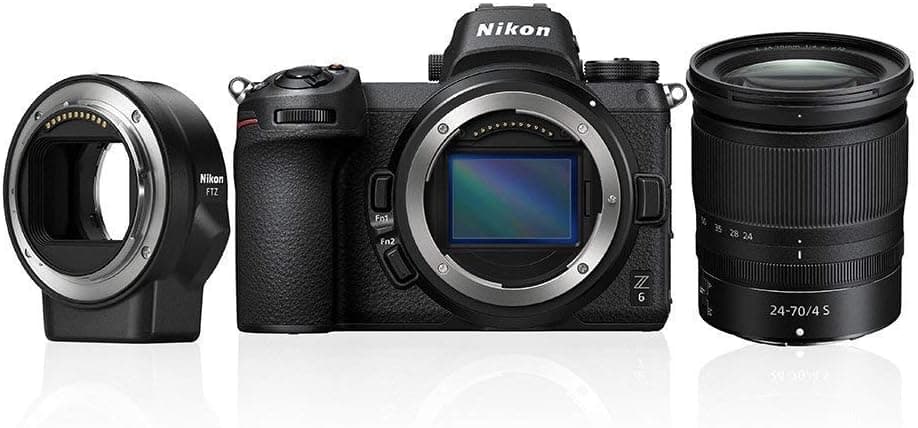 Nikon Z6 [24.5MP Live View 32"] schwarz inkl. Z 24-70mm 1:40 S Objektiv + FTZ-Bajonettadapter