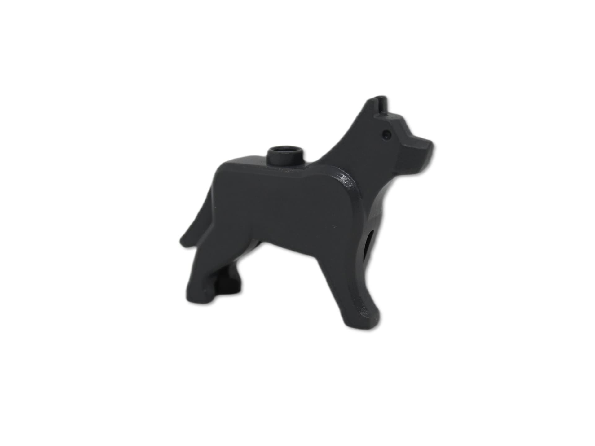 1x LEGO System Tier Hund Wolf [3g 4.5x3x0.7cm] grau