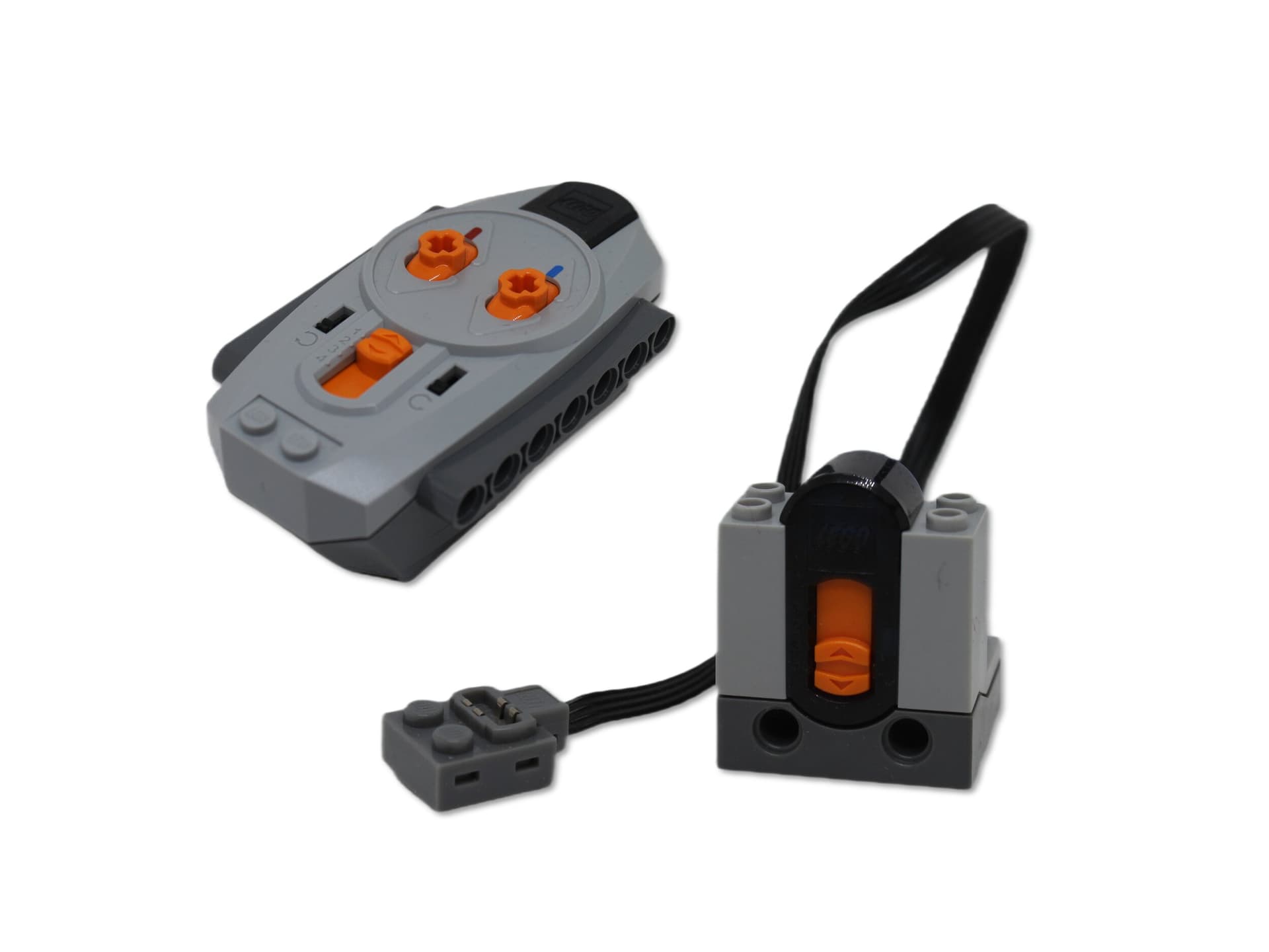 1x LEGO Technic Power Functions Infrarot Empfänger + IR Fernbedienung [97g 8x7.5x3.6cm] grau
