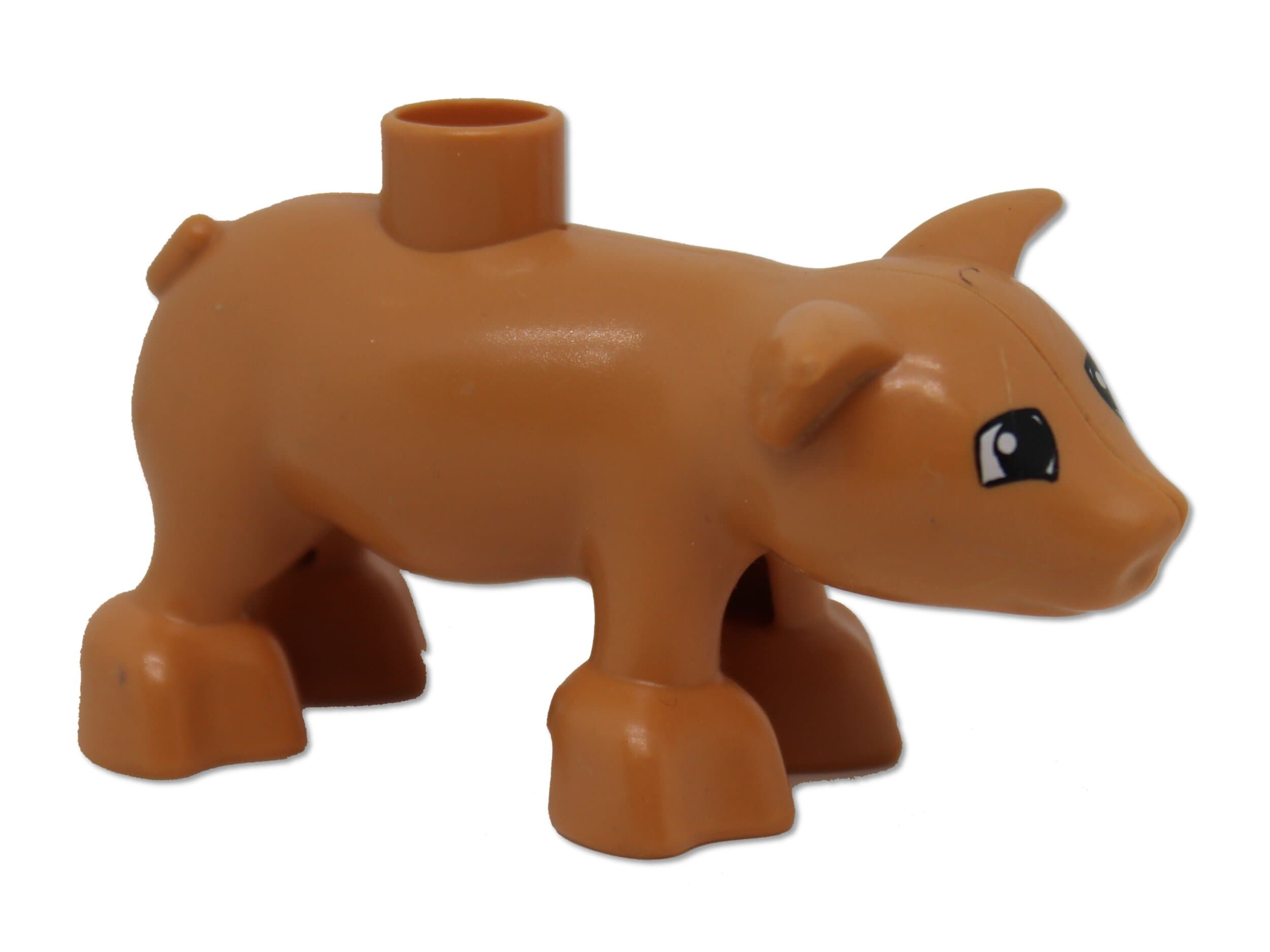 1x LEGO® DUPLO Tier Schwein Ferkel [12g 6.5x3.5x2.2cm] pink