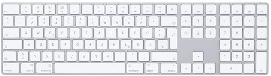 Apple Magic Keyboard [kabellos inkl. Ziffernblock] silber