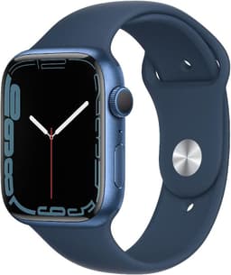 Apple Watch Series 7 [GPS inkl. Sportarmband abyssblau] 45mm Aluminiumgehäuse blau
