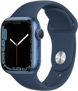 Apple Watch Series 7 [GPS inkl. Sportarmband abyssblau] 41mm Aluminiumgehäuse blau