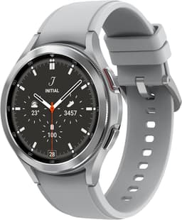 Samsung Galaxy Watch 4 Classic [WiFi + LTE inkl. Sportarmband silber] 46mm Edelstahlgehäuse silber