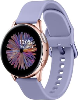 Samsung Galaxy Watch Active 2 [inkl. Kunststoffarmband violett] 40mm Aluminiumgehäuse roségold