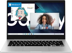 Samsung Galaxy Book Go [14'' Qualcomm Snapdragon 7c Gen2 255GHz 4GB RAM 128GB SSD Qualcomm Adreno 618 Win 11 Home] silber
