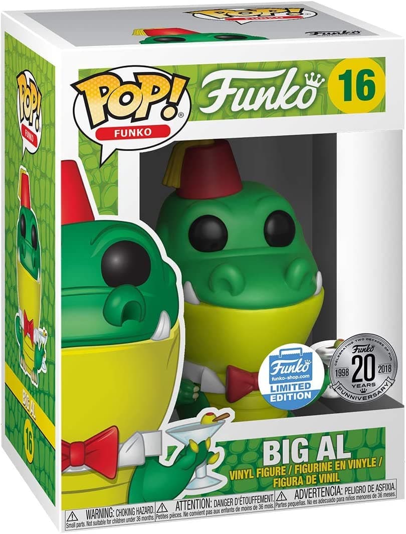 Funko Pop! 16 - Fantastik Plastik - Big Al (Green Exclusive)