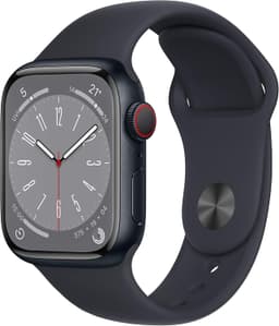 Apple Watch Series 8 [GPS inkl. Sportarmband mitternacht] 41mm Aluminiumgehäuse mitternacht