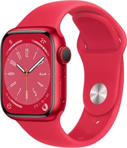 Apple Watch Series 8 [GPS inkl. Sportarmband rot] 45mm Aluminiumgehäuse rot