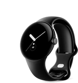 Google Pixel Watch [WiFi + LTE inkl. Sportarmband obsidian] 41mm Edelstahlgehäuse schwarz