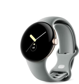 Google Pixel Watch [WiFi + LTE inkl. Sportarmband hazel] 41mm Edelstahlgehäuse champagne gold