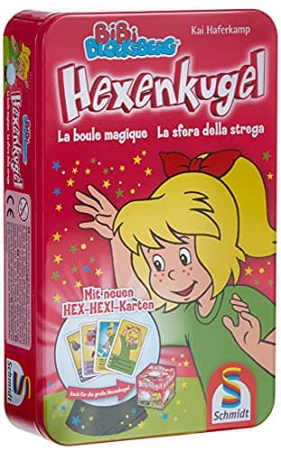 Schmidt Spiele 51274 - Bibi & Tina: Bibi Blocksberg Hexenkugel [Mitbringspiel in Metalldose]