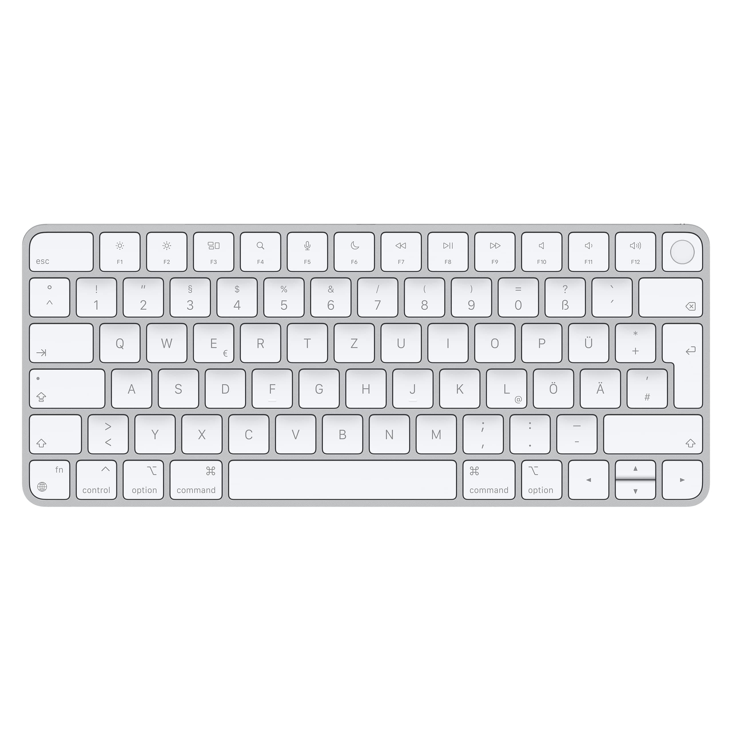 Apple Magic Keyboard mit Touch ID [für Mac Chip Lightning] silber