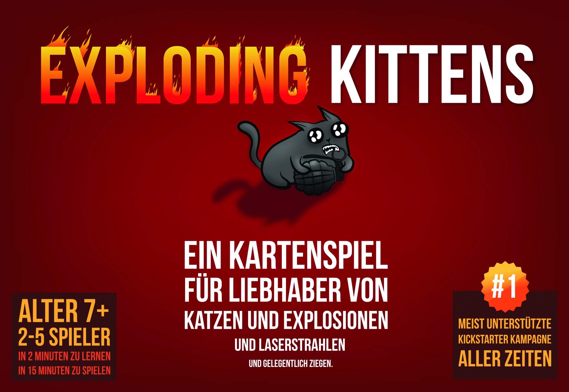 Asmodee ASMD0007 - Exploding Kittens [Grundspiel]