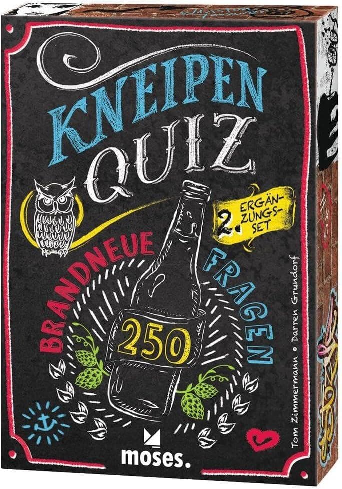Kneipenquiz - 250 brandneue Fragen [2. Erweiterungsset] moses 90316