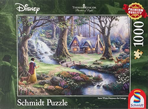 Schmidt Spiele Puzzle 59485 - Thomas Kinkade: Schneewittchen [1.000 Teile]